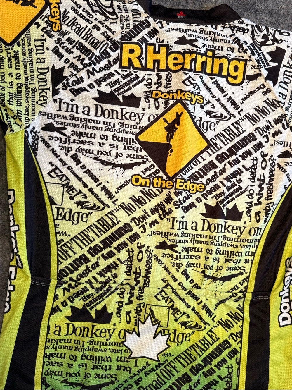 R Herring / Donkeys on the Edge, Vintage WREX motocross jersey